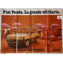 FIAT   PANDA  La grande utilitaria  - poster  1980  nuovo   (69,0  X  50,0  cm.)