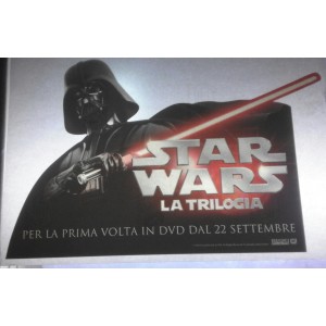 Vetrofania  pubblicitaria  del Film   "STAR WARS - La trilogia"