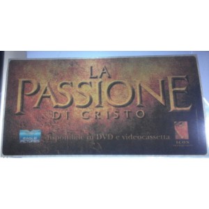 Vetrofania  pubblicitaria  del Film   "LA PASSIONE  di CRISTO"