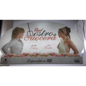 Vetrofania  pubblicitaria  del Film   "QUEL MOSTRO di SUOCERA"