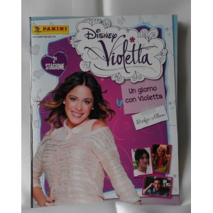 VIOLETTA Stagione 2 Disney  -Raccoglitore Vuoto Panini  +  6 adesivi + 1 bustina