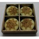 Set 4 candele tonde con stellina glitterata  ( promozionale  Casa facile)