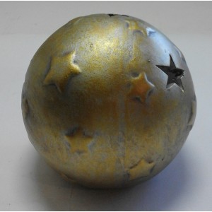 PORTACANDELA SFERA  (tea light)  "CERAMI"  (diametro 16 cm.)